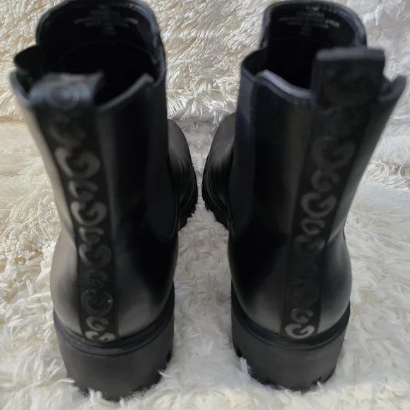 S O L D  Guess LA Black Moto Boots size 10M - Picture 5 of 12
